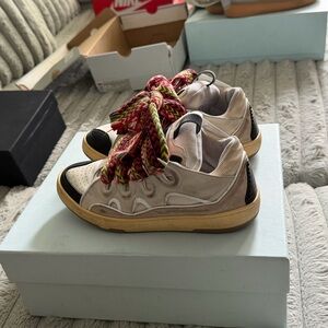 Lanvin Kids Sneakers with Multicolor Laces